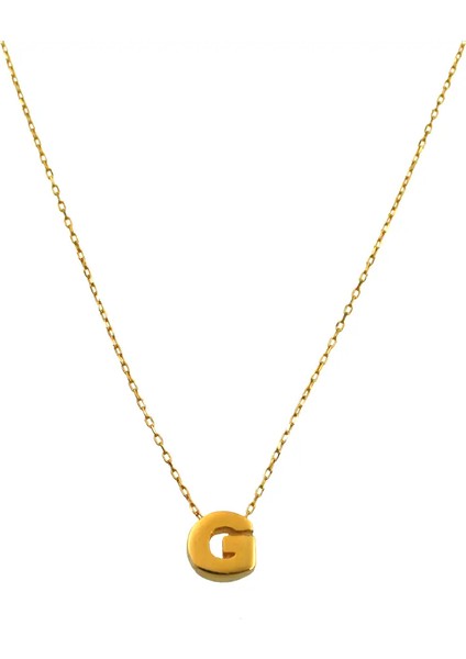14 Ayar G Harf Minimal Kolye