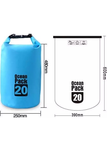Lethe Boards Ocean Pack 20 L Mavi Yüzen Çanta