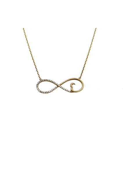 14 Ayar Sonsuzluk Minimal Kolye