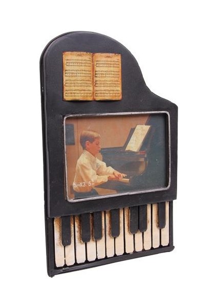 Dekoratif Metal Çerçeve Piyano Temalı fiyatları