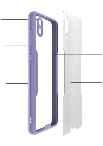 Galaxy A02 Kılıf Zore Parfe Kapak-Siyah