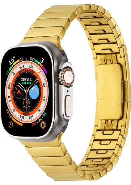 Watch 7 45MM Uyumlu Krd-82 Metal Kordon Zore - Gold