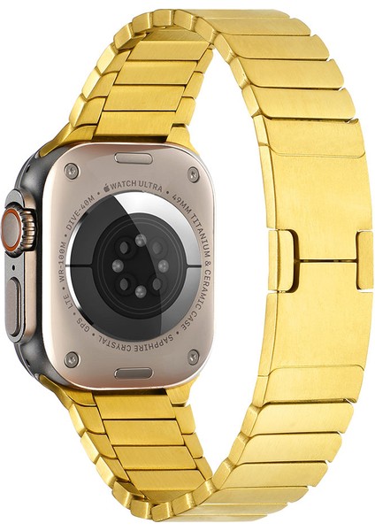 Watch 7 45MM Uyumlu Krd-82 Metal Kordon Zore - Gold