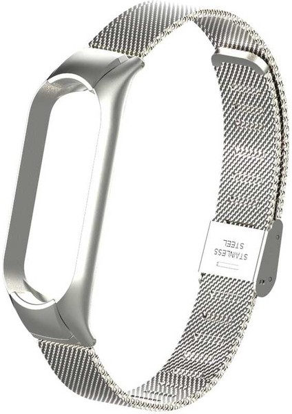Xiaomi Mi Band 5 Uyumlu Krd-06 Metal Kordon Zore - Gold