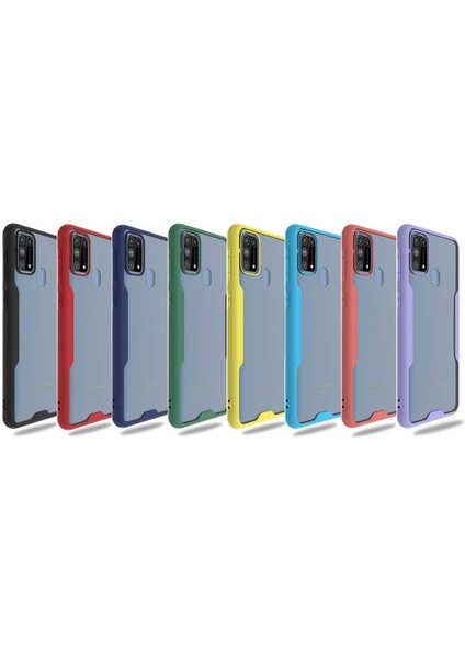 Galaxy M31 Kılıf Zore Parfe Kapak-Sarı