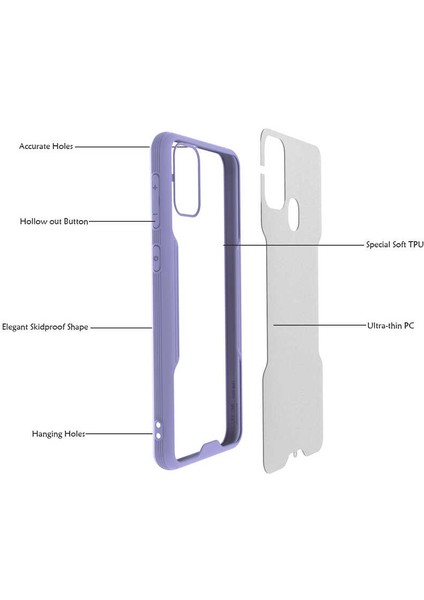 Galaxy M31 Kılıf Zore Parfe Kapak-Sarı