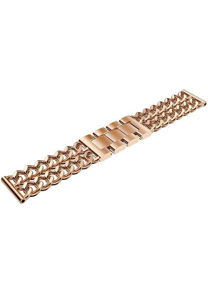 ​​gear S3 (22MM) Uyumlu Krd-17 Metal Kordon Zore - Rose Gold modelleri