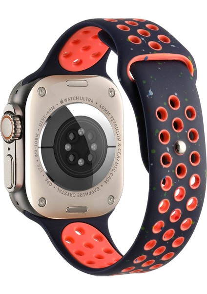 Watch 7 41MM Kordon Yeni Seri 2023 Krd-02 Uyumlu Strap Kayış Zore - Lacivert