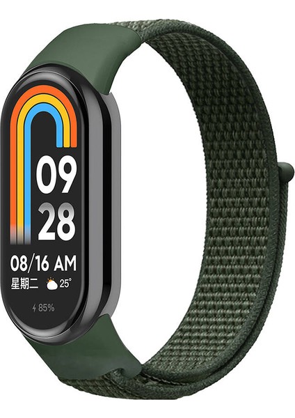 Xiaomi Mi Band 9 Zore Krd-03 Hasır Kordon-Yeşil