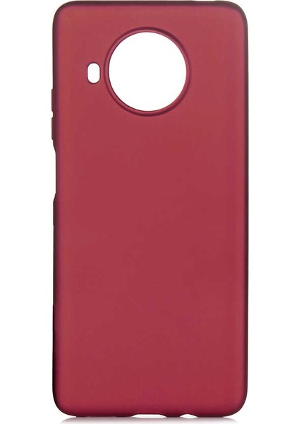 Xiaomi Redmi Note 9 Pro 5g Kılıf Zore Premier Silikon Kapak-Mürdüm
