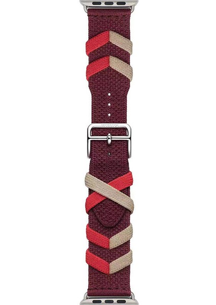 Watch 7 41MM Uyumlu Zore - Krd-97 Sarmal Örgü Tasarımlı Kordon-Siyah