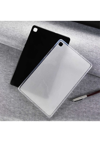 Galaxy Tab A7 10.4 T500 2020 Kılıf Uyumlu Zore Tablet Süper Silikon Kapak-Renksiz
