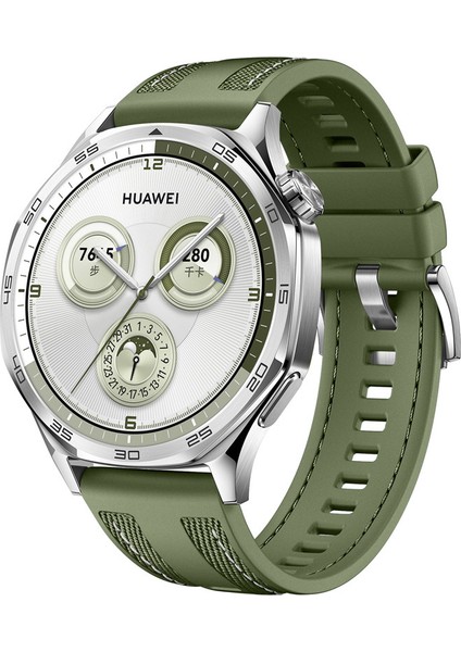 Huawei Watch Gt 5 Uyumlu Zore KRD-128 Silikon Kordon-Yeşil