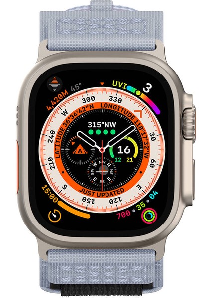 Watch 44MM Uyumlu Zore - Krd-99 Hasır Kordon-Siyah