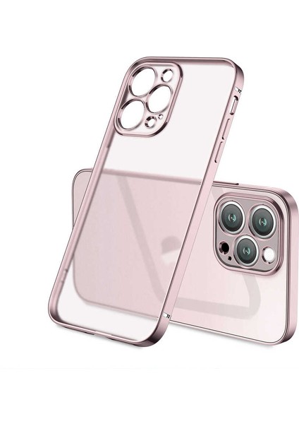 Apple iPhone 13 Pro Max Kılıf Zore Mat Gbox Kapak-Rose Gold