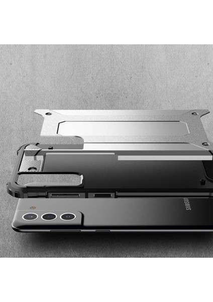 Galaxy S21 Fe Kılıf Zore Crash Silikon Kapak-Kırmızı fırsatları