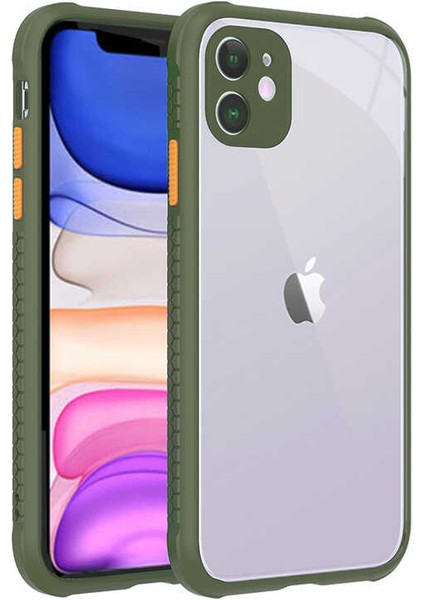Apple iPhone 11 Kılıf ​​zore Kaff Kapak-Açık Yeşil