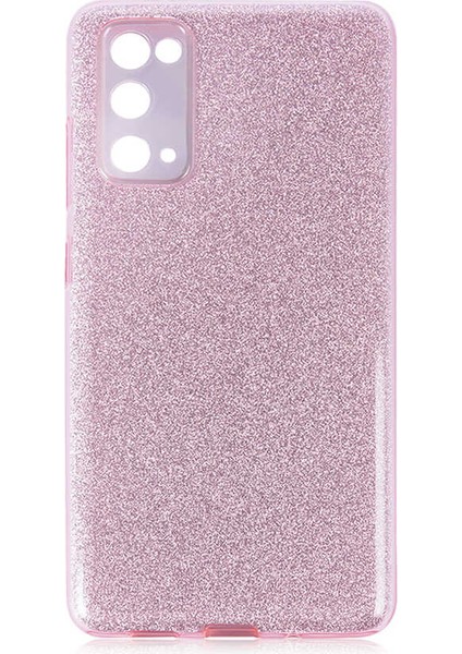 Galaxy S20 Fe Kılıf Zore Shining Silikon-Pembe