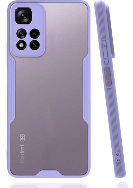 Xiaomi Redmi Infinix Note 11 Pro Plus 5g Kılıf Zore Parfe Kapak-Mor