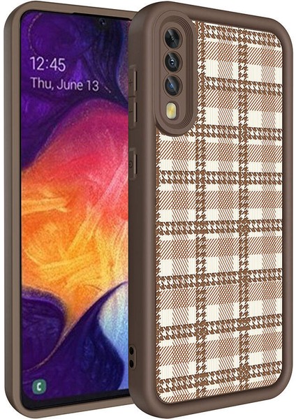 Galaxy A50 Kılıf Kamera Korumalı Baskılı Arka Yüzey Zore Klas Kapak-Siyah