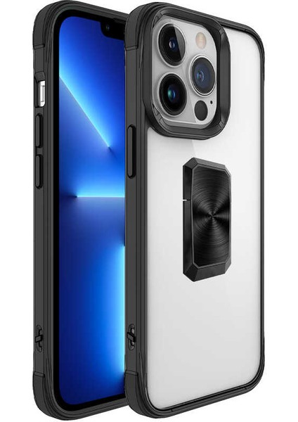 Apple iPhone 13 Pro Kılıf Zore V-Bax Kapak-Siyah