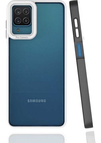 Galaxy A12 Kılıf Zore Mima Kapak-Siyah