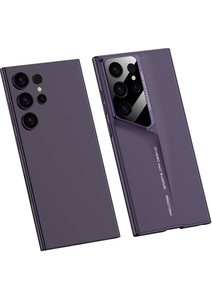 Galaxy S23 Ultra Kılıf Ultra Ince Kamera Korumalı Sert Rubber Zore Procase Kapak-Mor