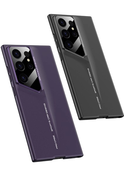 Galaxy S23 Ultra Kılıf Ultra Ince Kamera Korumalı Sert Rubber Zore Procase Kapak-Mor