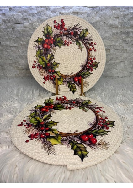 Kokina Baskılı 4 Adet 33CM*33CM Supla Takımı Amerikan Servis fırsatları