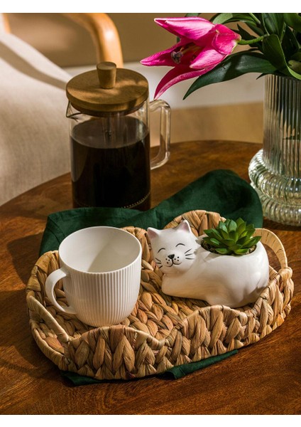 Hasır Dekoratif Tepsi 30 Cm