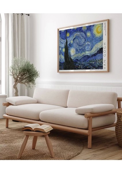 Çerçevesiz Poster Vincent Van Gogh Yıldızlı Geceler modelleri