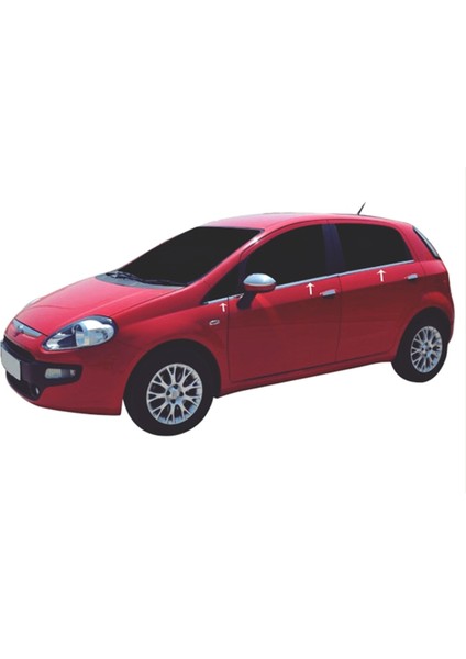 Fiat Punto Krom Cam Çıtası 6 Parça 2007 Sonrası