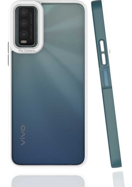 Vivo Y20 Kılıf Zore Mima Kapak-Koyu Yeşil