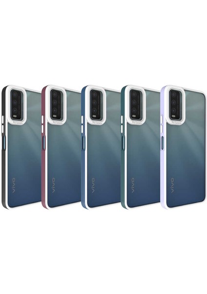 Vivo Y20 Kılıf Zore Mima Kapak-Koyu Yeşil