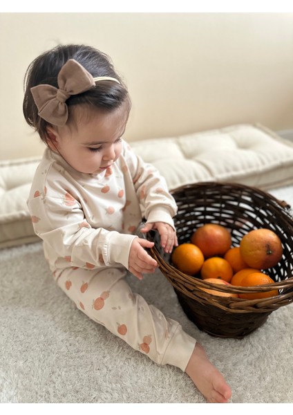 Pijama Takımı Uzun Kollu Baskılı Kız/erkek