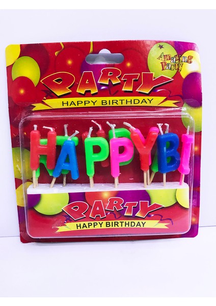 Parti Malzemeleri Renkli Happy Birthday Mum