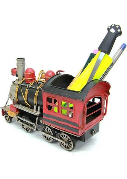 Dekoratif Metal Lokomotif Kalemlik modelleri