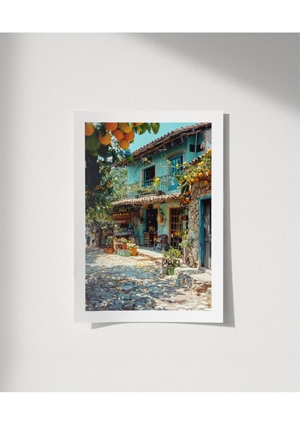 Çerçevesiz Poster Taş Sokakların Huzuru