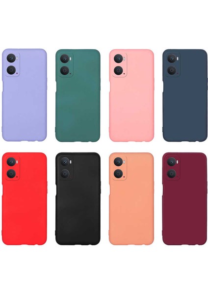 Oppo A76 Kılıf Zore Mara Laaakan Kapak-Koyu Yeşil