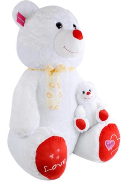 Gülen Yavrulu Ayı 95 cm Pelüş Ayı Sevgiliye Hediye fiyatları