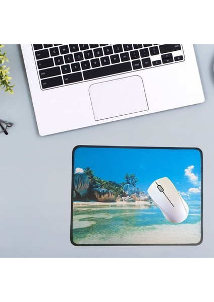 25X32 cm Küçük Boy Mouse Pad Manzara Ada fırsatları