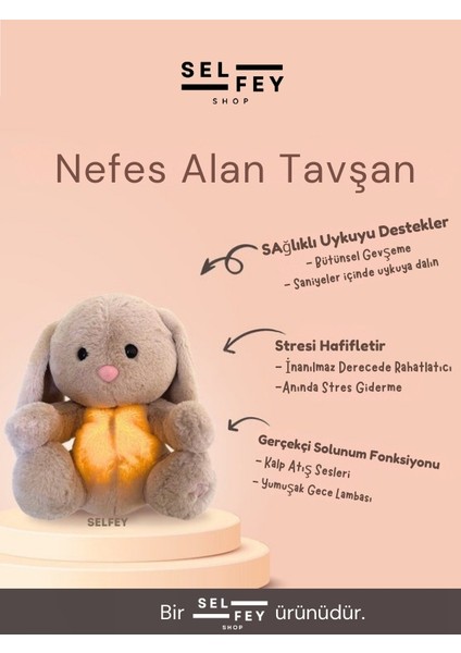Nefes Alan Turuncu Şapkalı Tavşan