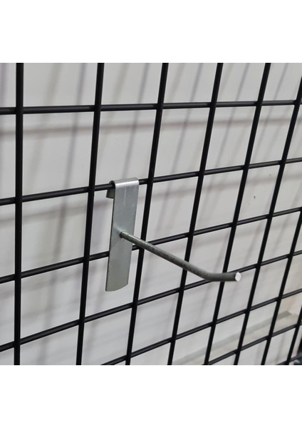 100 Adet Tel Pano Kancası Raf Askısı Kanca 10 cm