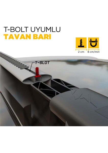 Fiat Doblo Thunder Ara Atkı 2010-2022 Arası Uyumlu - Siyah