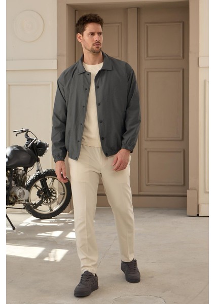 Erkek Paraşüt Mont Ceket Antrasit - 3621DNGR modelleri