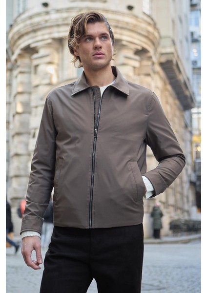 Erkek Su Geçirmez Mevsimlik Vizon Ceket Mont - 4015DNGR indirimleri