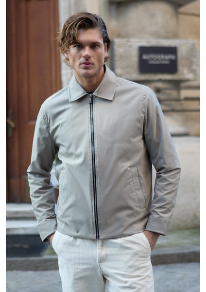 Erkek Su Geçirmez Mevsimlik Bej Ceket Mont - 4015DNGR modelleri