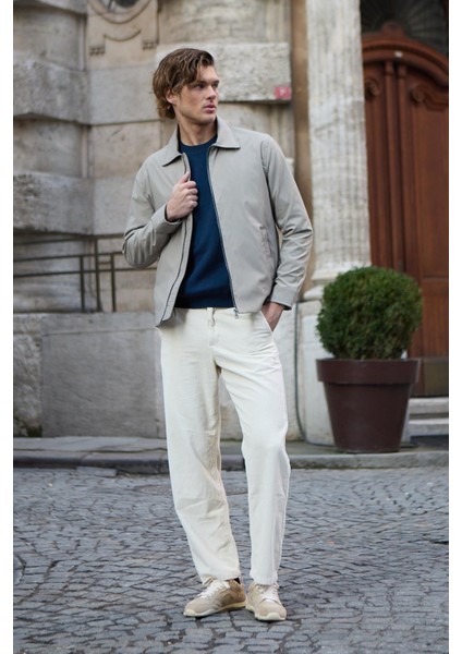 Erkek Su Geçirmez Mevsimlik Bej Ceket Mont - 4015DNGR indirimleri