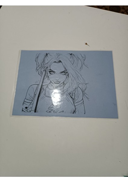 Harley Quinn Pvc Kaplama Karakalem 3