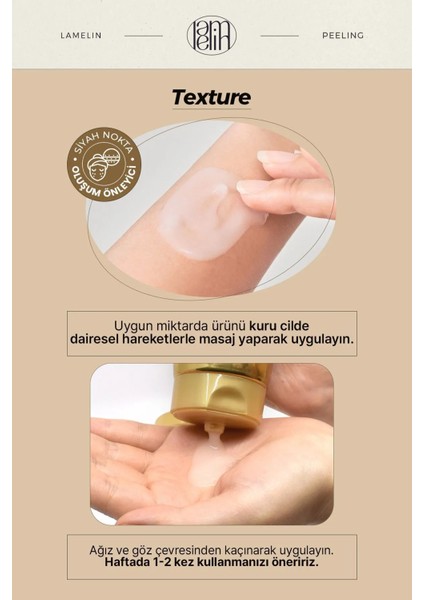 Salyangoz Mukus Özü İçeren Aydınlatıcı Peeling Jel Lamelin Gold Snail Peeling Gel 150 ml